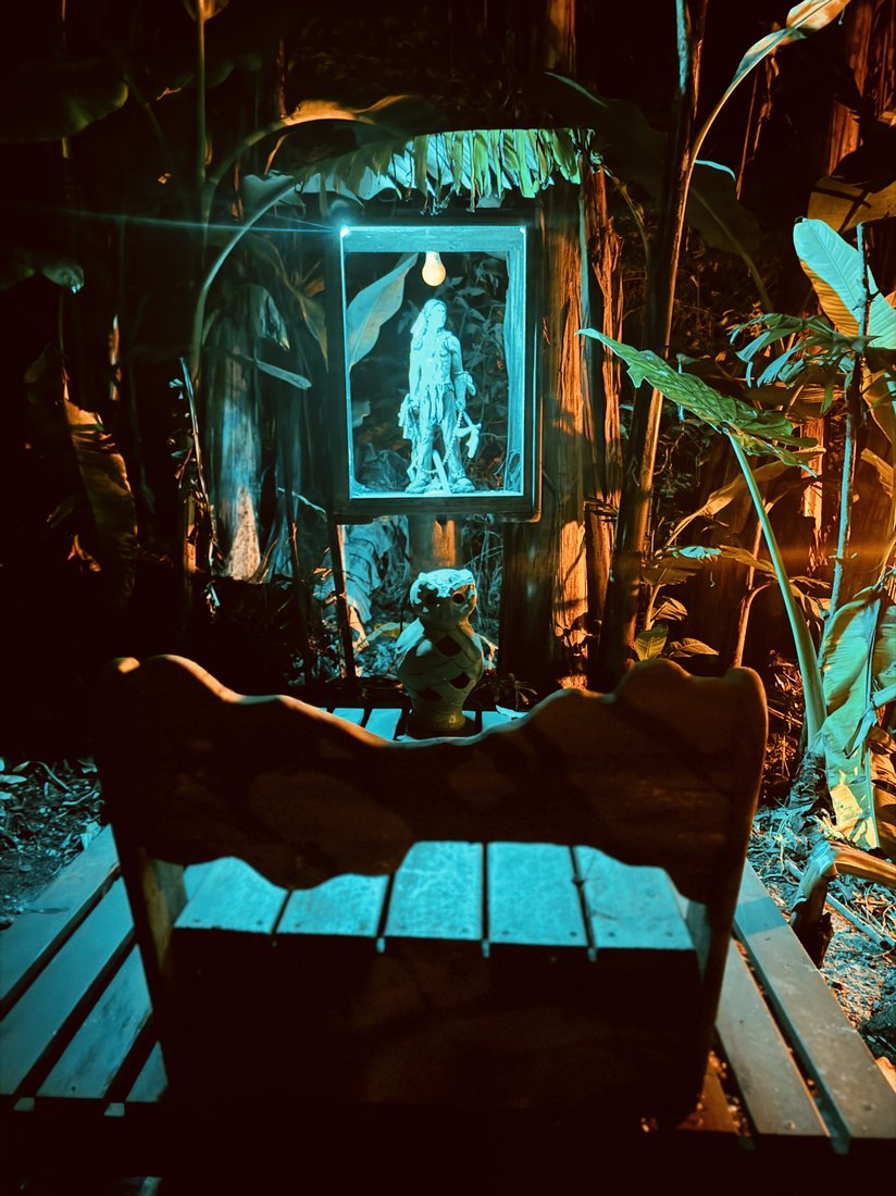 Altar iluminado no Oratório